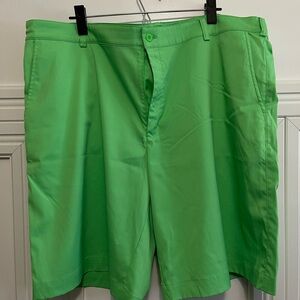 Nike Men's Flat Front Shorts - lime green